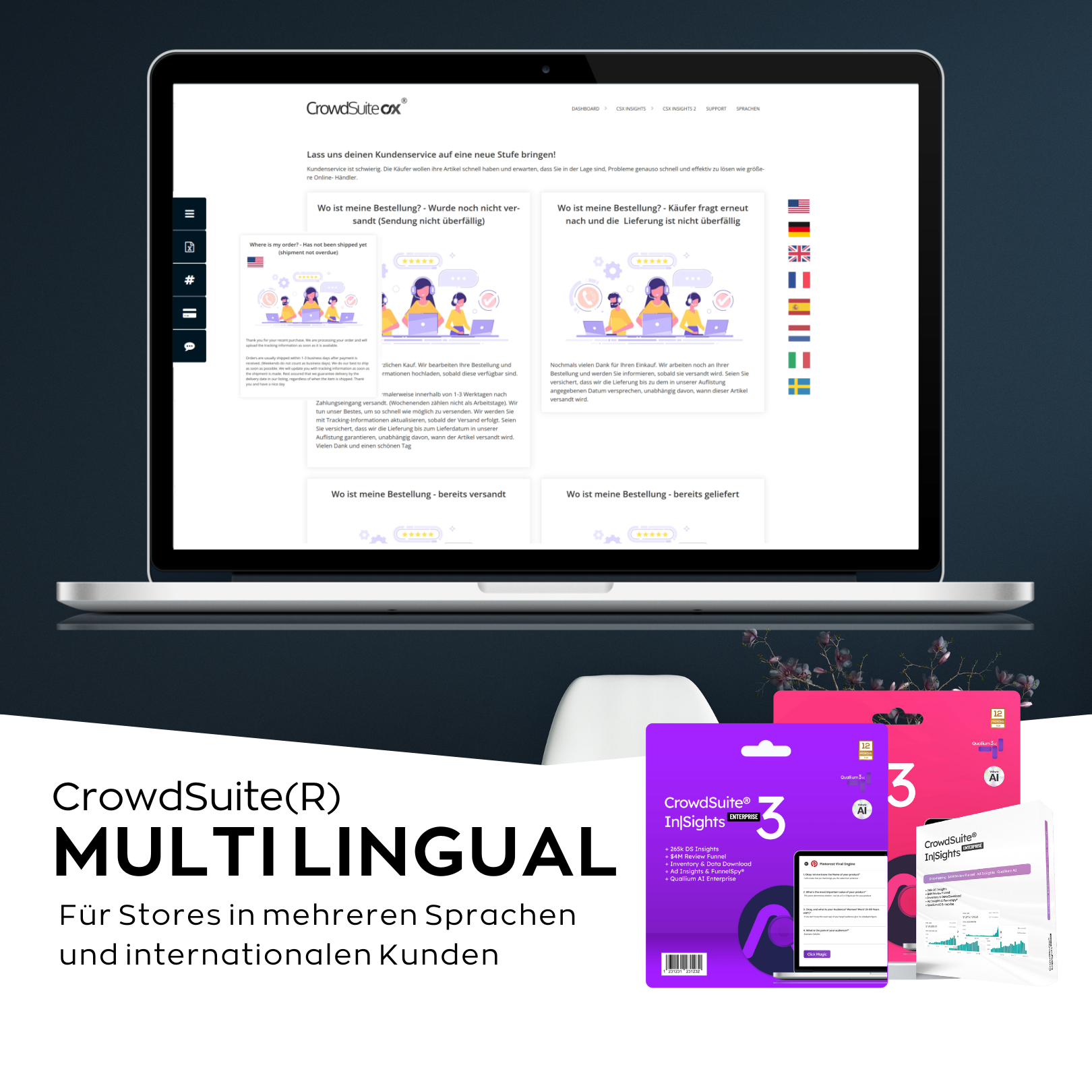 Aktions Bundle: CrowdSuite® CSX In|Sights 4 Millionen Euro Review Funnel Coaching + Dropshipping Cloud und alle Insights