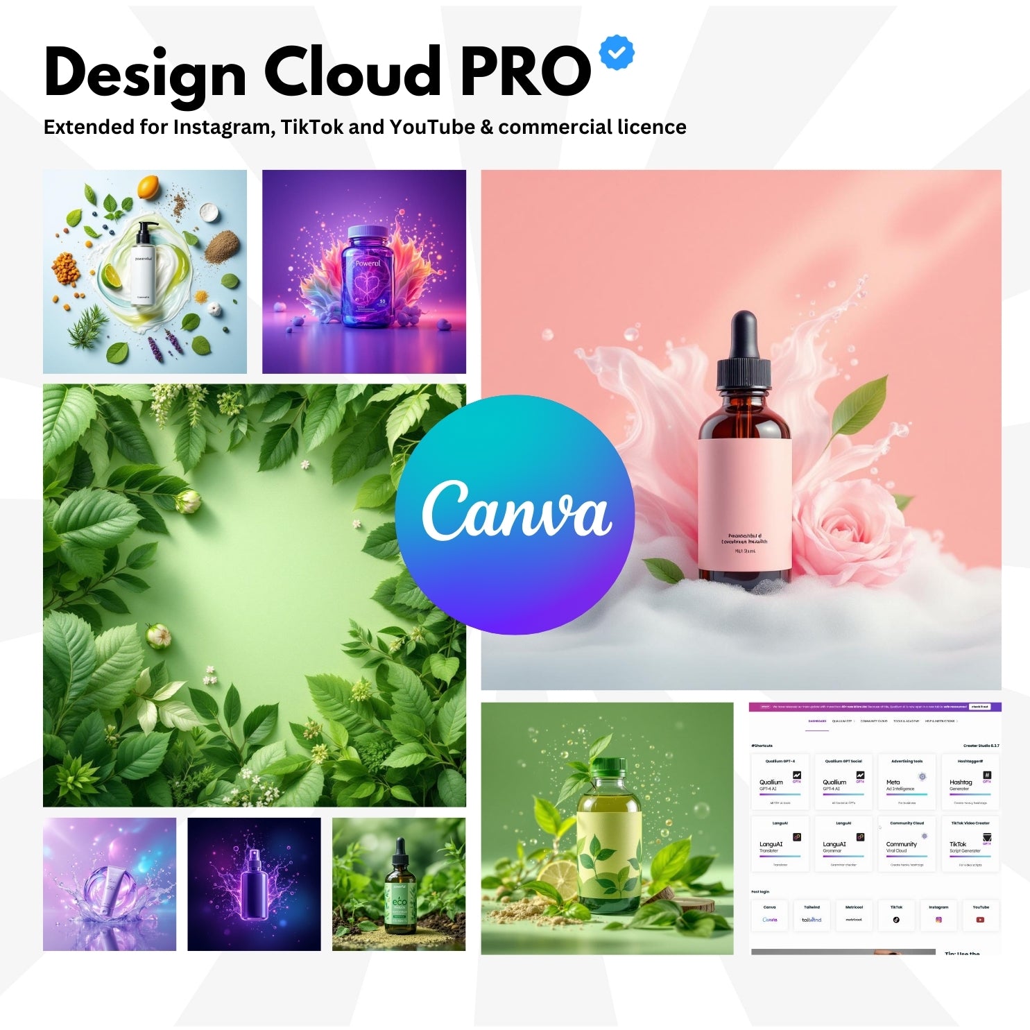 befluence® Pro Design Licence for Canva + Figma. 7 Cloud Addons