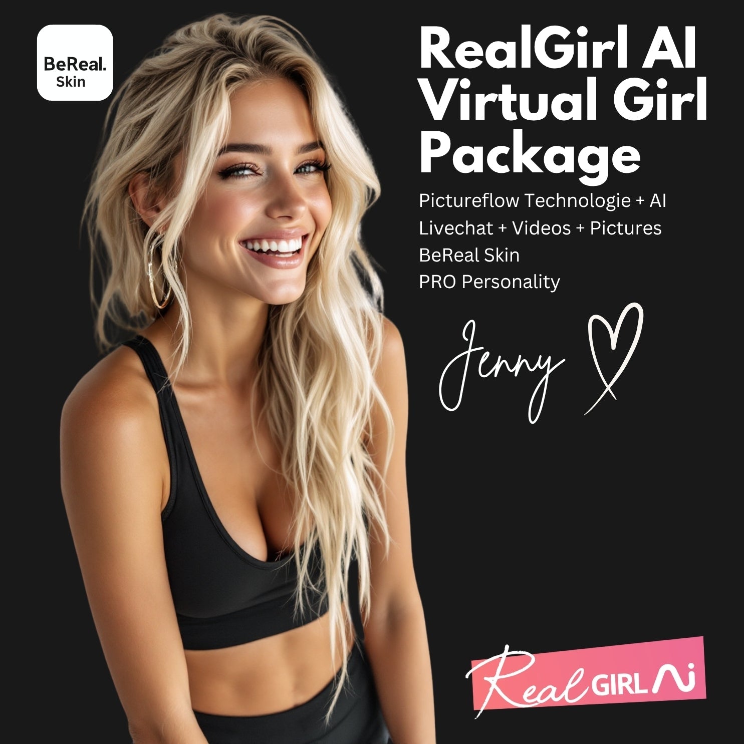 Realgirl AI Jenny AI Girl, Chat Date, KI Freundin
