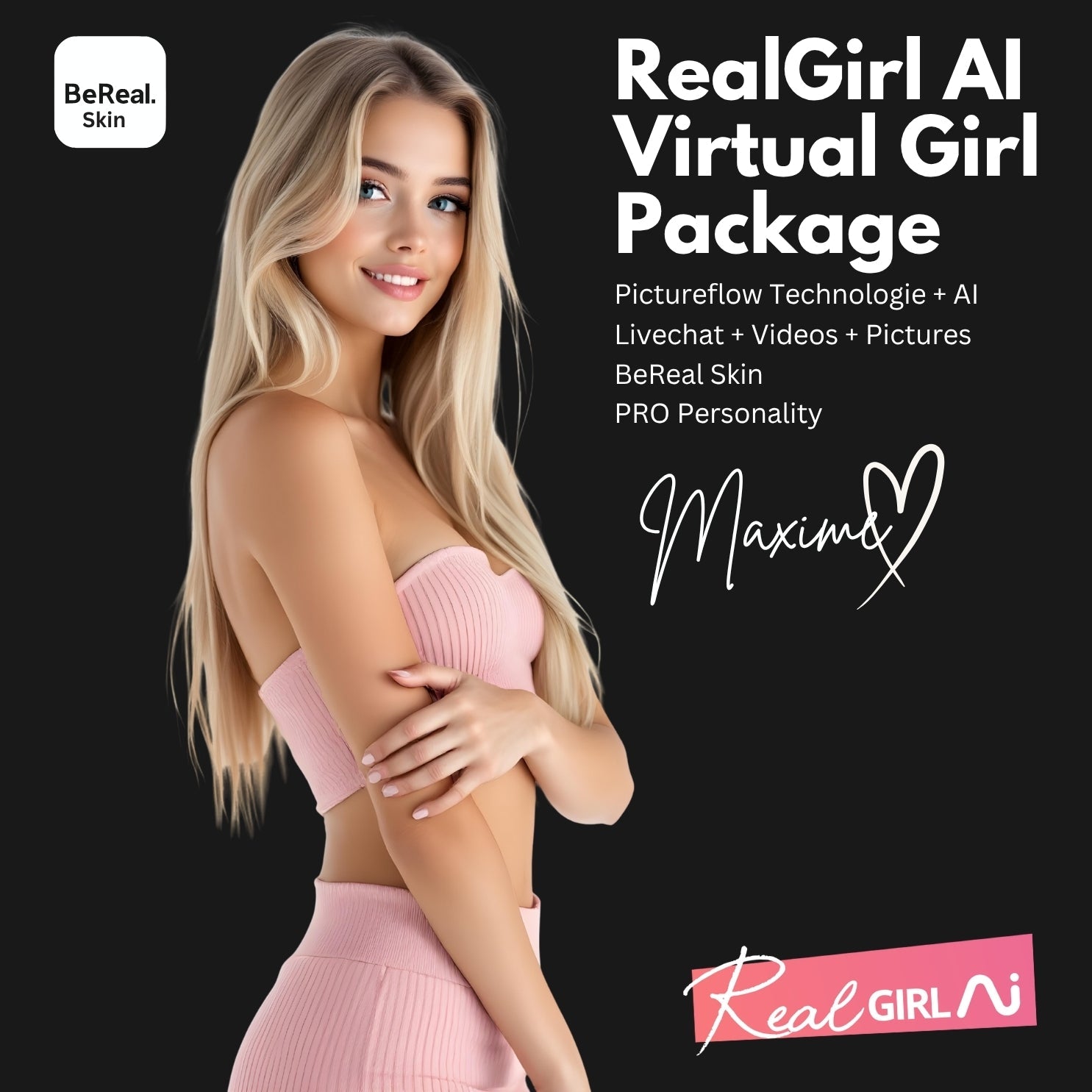 Realgirl AI Maxime - AI Girl, Chat Date, KI Freundin