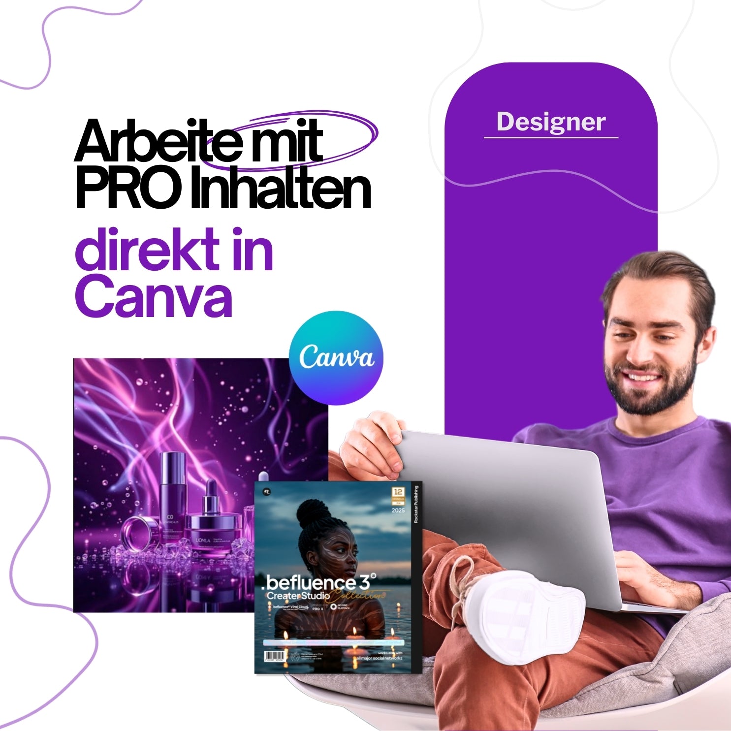 befluence® Pro Design Licence for Canva + Figma. 7 Cloud Addons