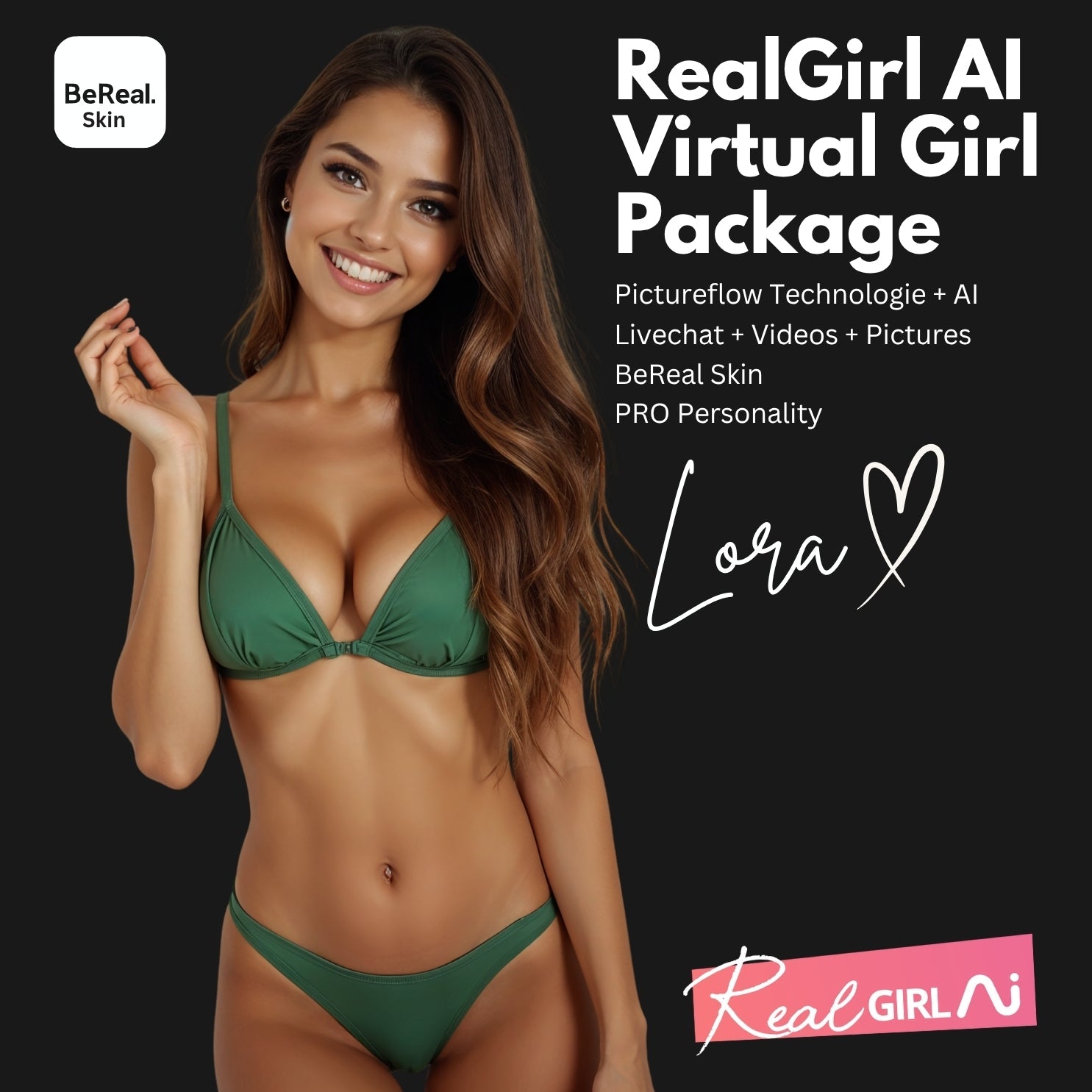 Realgirl AI Lora Bundle - AI Girl, Chat Date, KI Freundin
