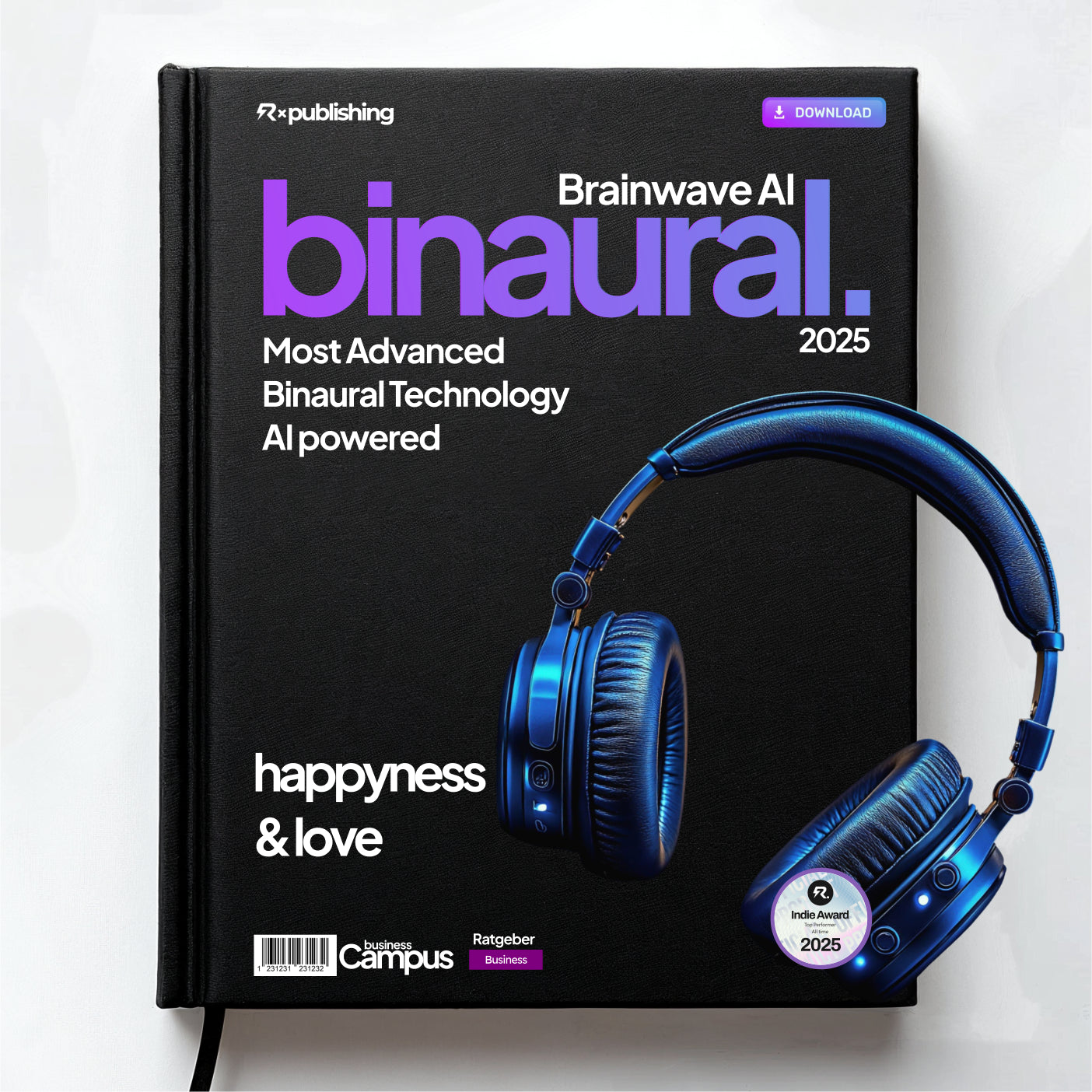 BrainwaveAI – Fortschrittlichste binaurale Technologie – Glück & Liebe Album