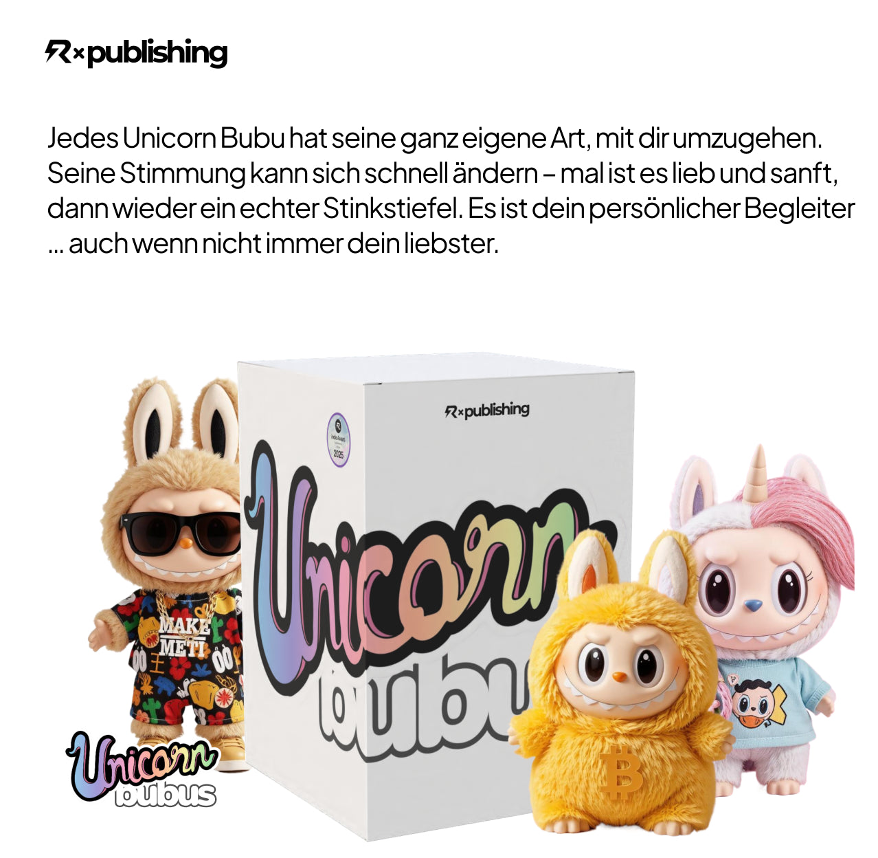 NEU! Unicorn Bubus - Echte KI Wesen. Bad Edition. Ghetto Rich