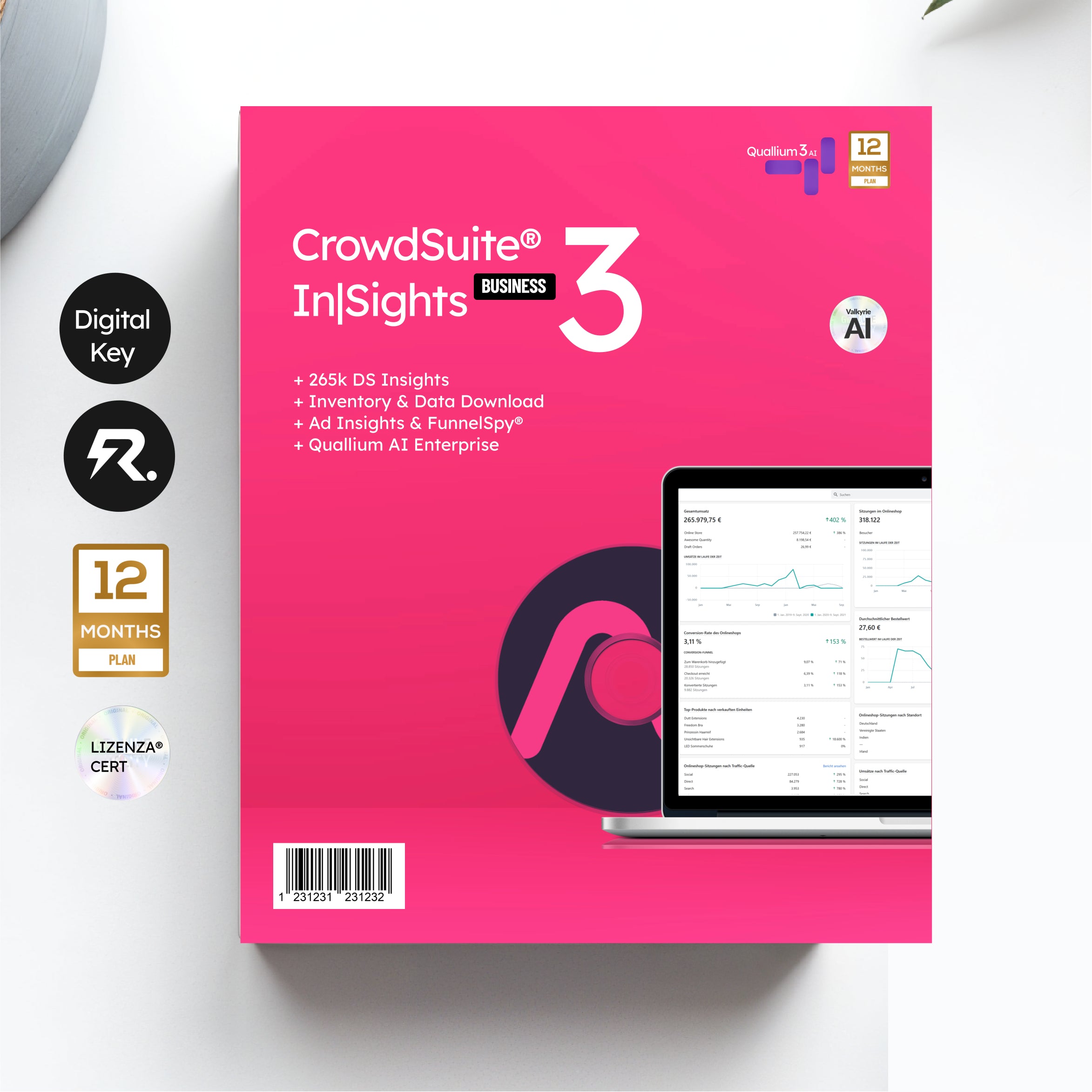 CrowdSuite® CSX In|Sights 265.000€ Dropshipping-Store Coaching Box