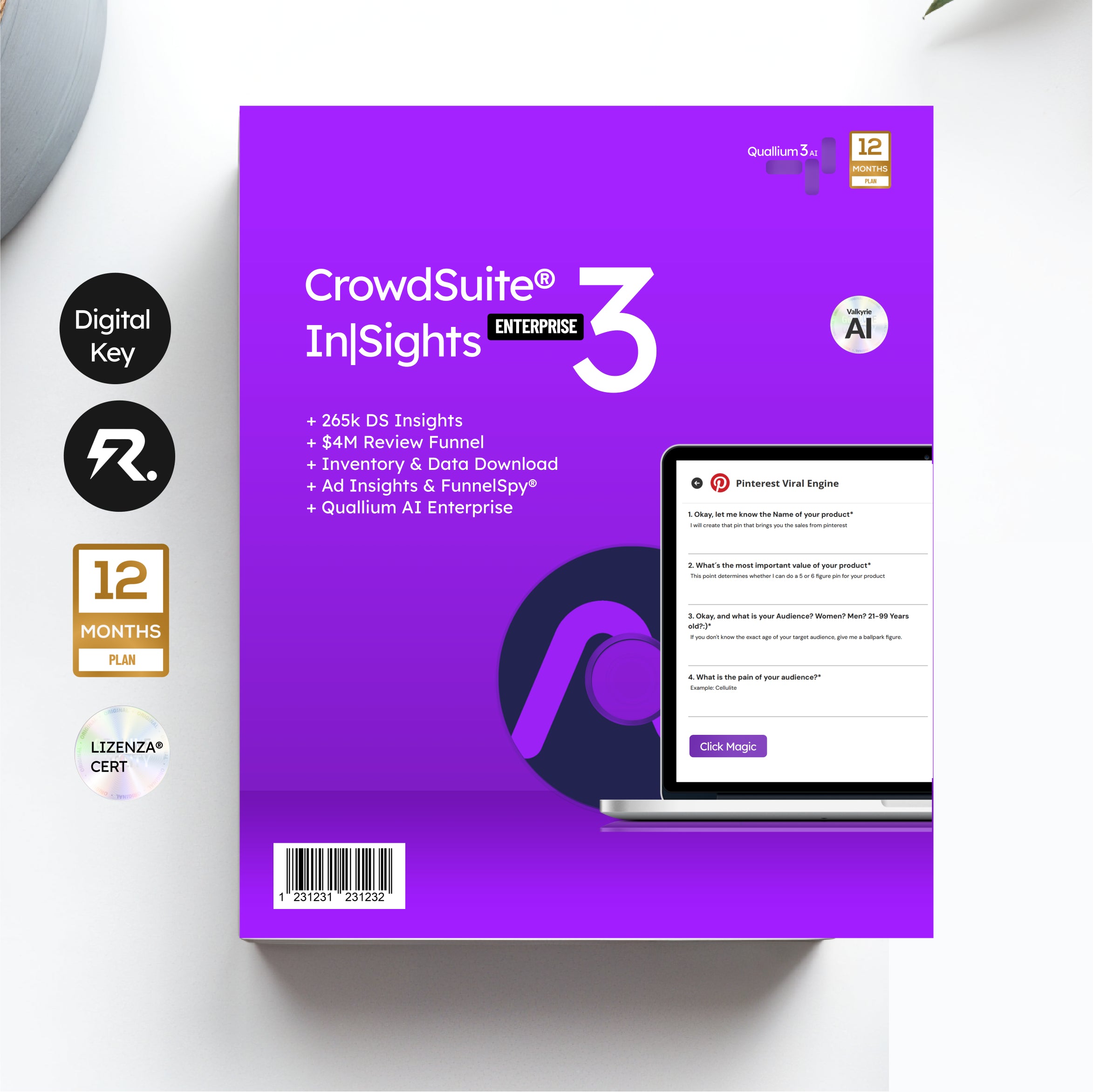 Aktions Bundle: CrowdSuite® CSX In|Sights 4 Millionen Euro Review Funnel Coaching + Dropshipping Cloud und alle Insights
