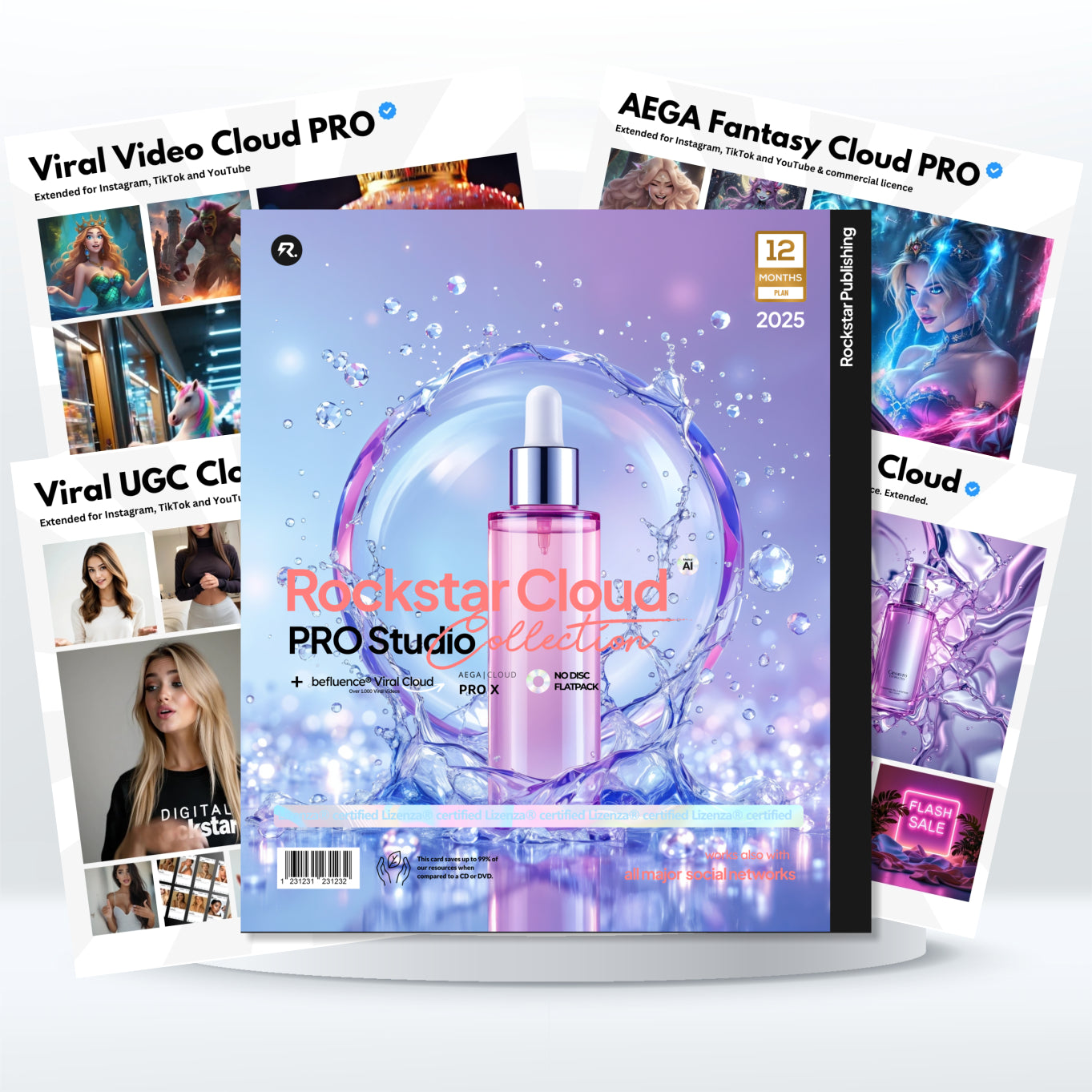 Rockstar Cloud lifetime + 12M. Updates. Inklusive funnelspy®, Pictureflow®, 20k Assets